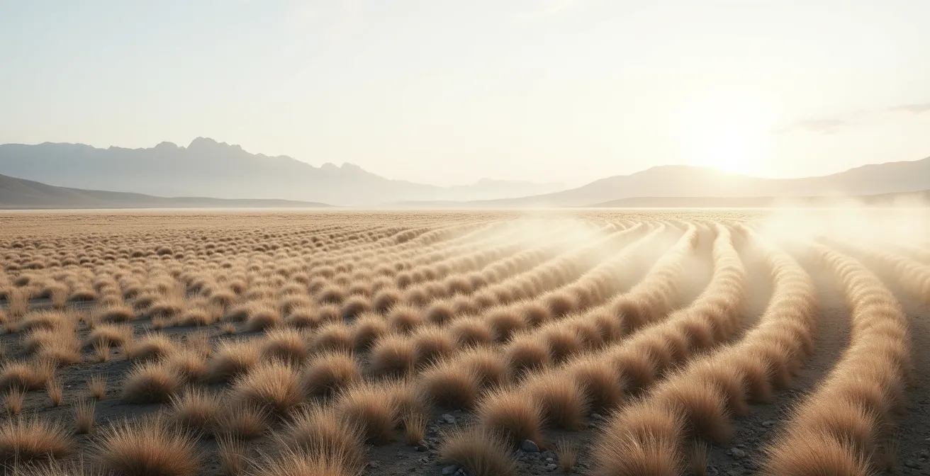 Diagramme visuel du cône d'odeur dans le vent sur la toundra de Dovrefjell
